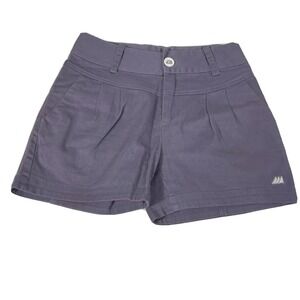 Skogstad Sports Active Chino Shorts Indigo Womens 38 High Rise Pockets Casual